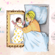 Illustration: Sichere Schlafumgebung für Babys - gegen plötzlichen Kindstod (SIDS)